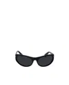 Off-white Napoli Oval-frame Sunglasses In Black