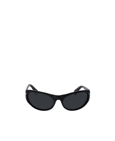 Off-white Napoli Oval-frame Sunglasses In Black