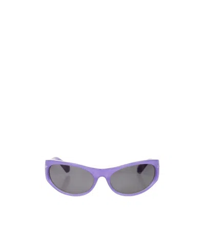Off-white Napoli Round-frame Sunglasses In Purple