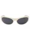 Off-white Napoli Round-frame Sunglasses In 0107 White