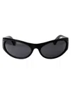 Off-white Napoli Oval-frame Sunglasses In 1007 Black