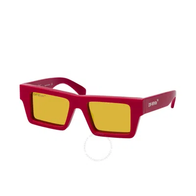 Off-white Nassau Amber Browline Unisex Sunglasses Oeri017 2576 51 In Burgundy