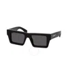 Off-white Nassau Dark Grey Rectangular Unisex Sunglasses Oeri017 1107 51
