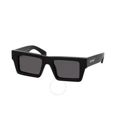 Off-white Nassau Dark Grey Rectangular Unisex Sunglasses Oeri017 1107 51