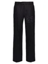 Off-white Off White '23 Pinstripes' Trousers In Blue