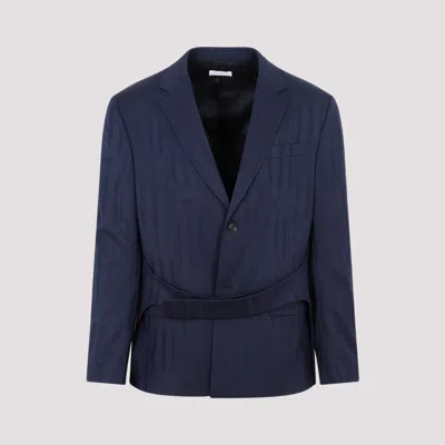 OFF-WHITE NAVY BLUE SHIBORI RELAXED JACKET