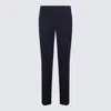 OFF-WHITE OFF-WHITE NAVY BLUE VISCOSE BLEND TAILORED PANTS