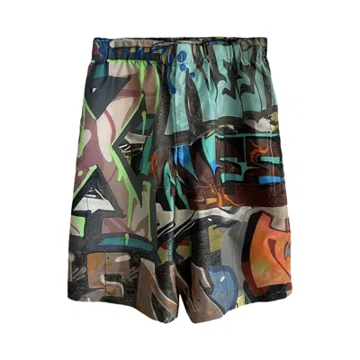 Pre-owned Off-white Neen Allover Lounge Shorts 'multicolor' | Multi-color | Men's Size Xl