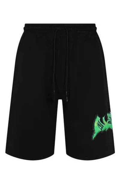 Off-white Neen Skate Sweat Shorts In Black