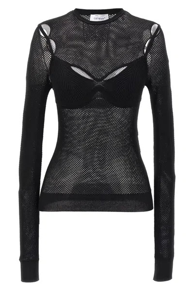 OFF-WHITE OFF-WHITE 'NET ARROW BRALETTE' TOP