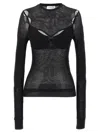 Off-white Off White "net Arrow" Top In Black