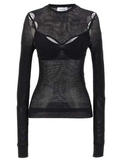 OFF-WHITE 'NET ARROW BRALETTE' TOP