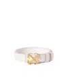 Off-white New Arrow Leather Belt In White
