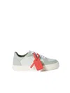 Off-white Green New Low Vulcanized Calf Leather Sneakers In Blue