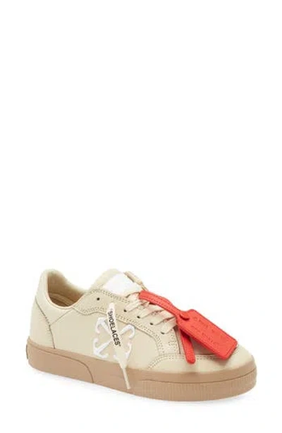 Off-white New Low Vulcanized Calfskin Leather Sneaker In Multi