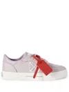 Off-white New Low Vulcanized Canvas Sneakers In Purple