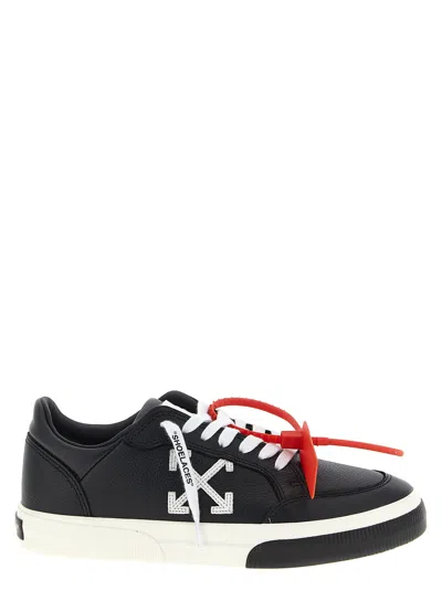 Off-white New Low Vulcanized Leather Sneakers In Black