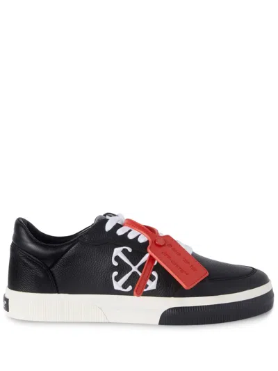 Off-white New Low Vulcanized Leather Sneakers In Black