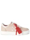 Off-white New Low Vulcanized Calf Leather Sneaker In Rosa