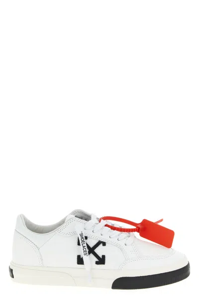 Off-white 'new Low Vulcanized Leather' Sneakers In White