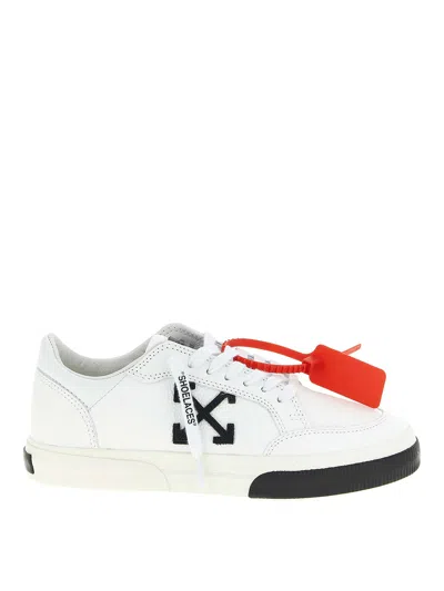 Off-white New Low Vulcanized Leather Sneakers In White