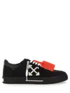 Off-white Vulcanized Canvas Low-top Sneakers In Black