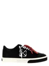 Off-white Vulcanized Contrasting-tag Leather Sneakers