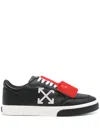Off-white Off White Low Leather Vulcanized Sneakers For In Black