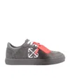 Off-white New Low Vulcanized Lace-up Sneakers In Gray