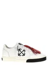 Off-white White New Low Vulcanized Leather Sneakers In Multicolor