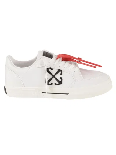 Off-white New Low Vulcanized Sneakers In White/black