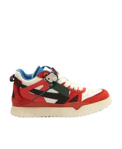 Off-white New Mid Top Sponge Sneakers In Red