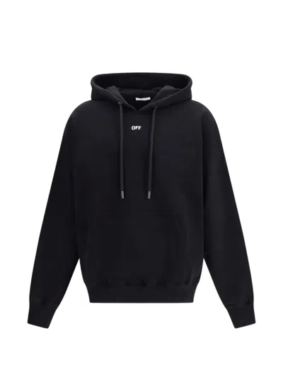 Off-white Black New Off Stamp Cotton Skate Hoodie