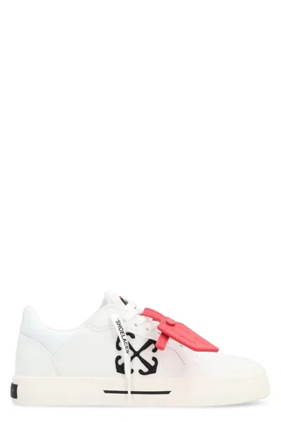 Off-white New Vulcanized Canvas Low-top Sneakers In White/black