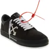 Off-white Vulcanized Canvas Low-top Sneakers In Black