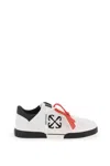 Off-white Canvas Vulcanized Low-top Sneakers With Embroidered Logo In Multi