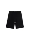 Off-white Casual Cotton Bermuda Shorts With Graphic Print In Black