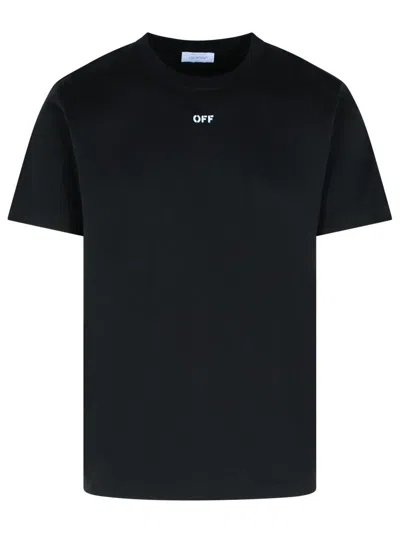 OFF-WHITE OFF-WHITE 'NEWSPAPER ARROW' BLACK COTTON T-SHIRT