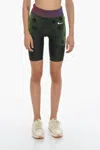Off-white Nike Striped Active Biker Shorts In Green