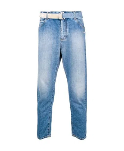Off-white Nine-point Jeans In Blue