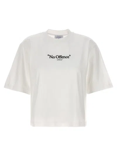 Off-white No Offence Cotton T-shirt In White