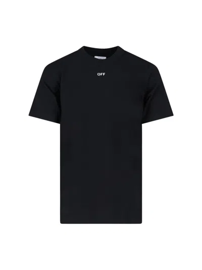 Off-white Noise Arrow T-shirt In Black White
