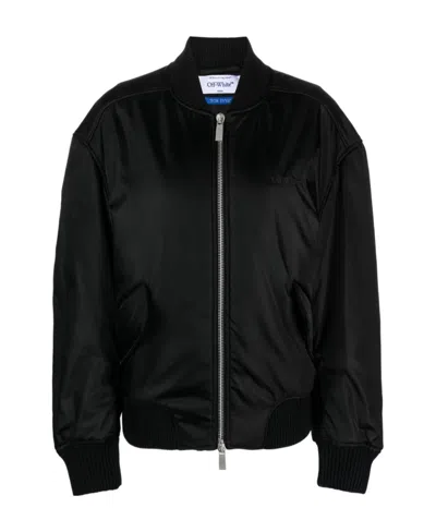 OFF-WHITE OFF-WHITE NY GAB ZIP-UP BOMBER JACKET