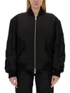 Off-white Off White Oversized Nylon Bomber Jacket