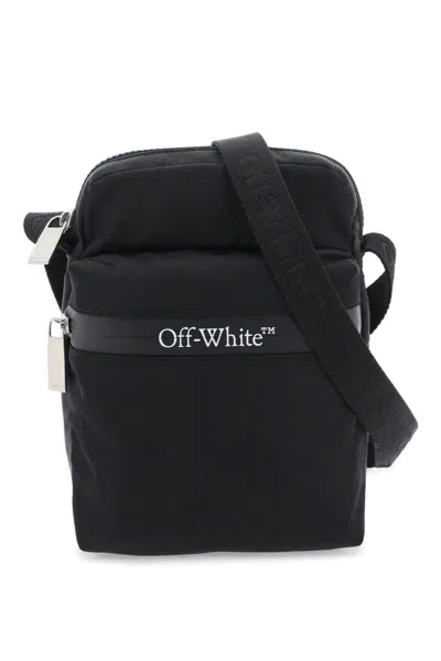 Off-white Nylon Crossbody Bag In Nero