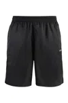 Off-white Scribble Diags-print Elasticated Swim Shorts In Black