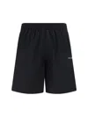 Off-white Nylon Swim Shorts In Black White