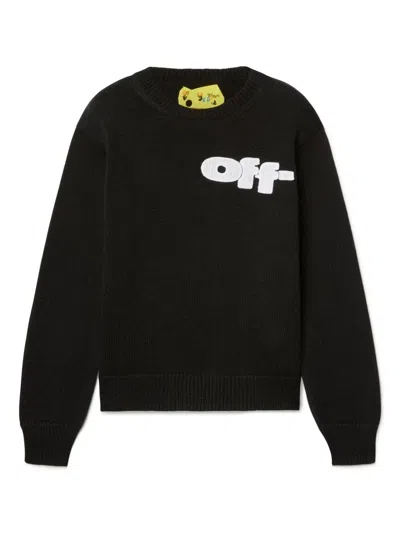 Off-white Kids' Obhe001s25kni002 In Black  