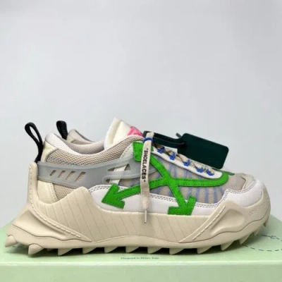 Pre-owned Off-white Odsy 1000 Men's Sneakers Size 43 Eu / 10 Us Beige Green