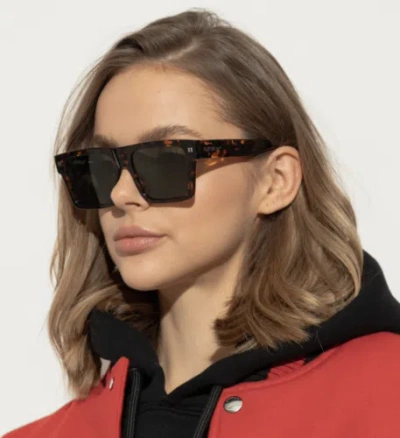 Pre-owned Off-white Oeri109s24pla0016055 Lawton Havana Sunglasses